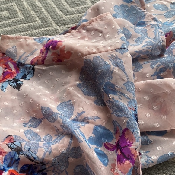 DR2 Daniel Rainn Floral Peplum Top Size Small - Picture 11 of 12